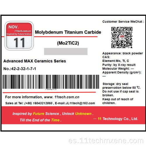 MXENES Series MO2TIC2 PODPO MULTIA DE Multilapa